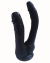 PÊNIS 22,9x4cm DUPLO COM VENTOSA - DILDO DOUBLE PENETRATOR | Preto - Imperial Sexshop Centro 