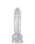 PÊNIS 18,5x4,5cm TRANSPARENTE COM VENTOSA | DI-114 - FT POLETI LTDA
