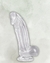 PÊNIS 16x4cm TRANSPARENTE COM VENTOSA | DI-113 - comprar online