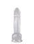 PÊNIS 16x4cm TRANSPARENTE COM VENTOSA | DI-113 - loja online