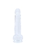 PÊNIS 21x3,8cm TRANSPARENTE COM VENTOSA | DI-119 - FT POLETI LTDA