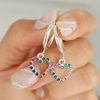 ARGOLLAS CORAZON CALADO MULTICOLOR - comprar online