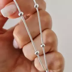 CADENA VIBORA CON BOLITAS YAZMILA