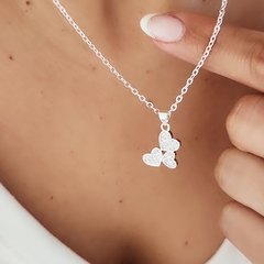 GARGANTILLA TRIPLE CORAZON - comprar online