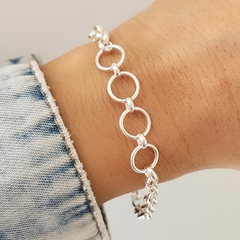 PULSERA ROLO CENTRO CIRCULOS