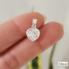 DIJE CORAZON CRISTAL N°10