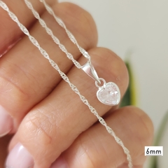 CONJUNTO CORAZON CRISTAL N°6