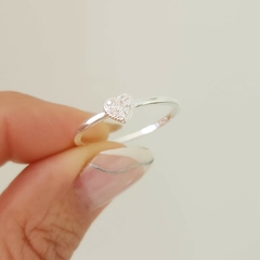 ANILLO CORAZON MICROPAVE LUPE - comprar online