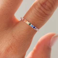 ANILLO MULTICOLOR CUBIC