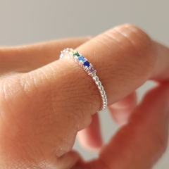 ANILLO MULTICOLOR CUBIC - comprar online