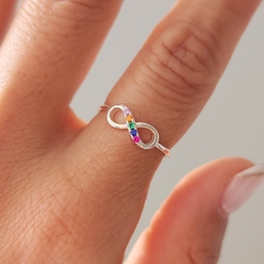 ANILLO INFINITO MULTICOLOR