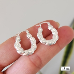 ARGOLLAS ENTRELAZADAS LISAS - comprar online