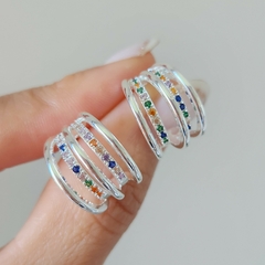 AROS MEDIA ARGOLLA DOBLE MULTICOLOR
