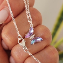 GARGANTILLA MARIPOSA VIOLETA - comprar online