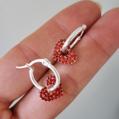 ARGOLLAS CORAZON ROJA DONATTA - comprar online