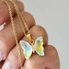 GARGANTILLA MARIPOSA CUBIC TORNASOL