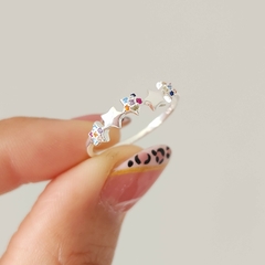 ANILLO ESTRELLAS MULTICOLOR en internet