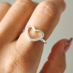 ANILLO CORAZON MICROPAVE - comprar online