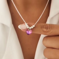 GARGANTILLA CORAZON SW VIOLETA - comprar online