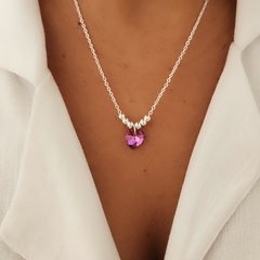 GARGANTILLA CORAZON SW VIOLETA en internet