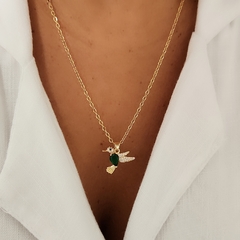 COLLAR COLIBRI VERDE MARLENE 45CM - comprar online