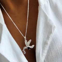 COLLAR COLIBRI NEGRO ABRIL 50CM - comprar online