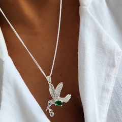 COLLAR COLIBRI VERDE ABRIL 50CM - comprar online