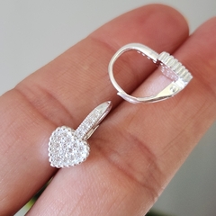 ARGOLLAS CORAZON DINNA - Amatista Joyas