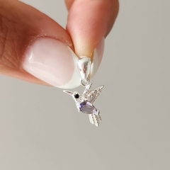 DIJE COLIBRI VIOLETA
