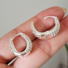 ARGOLLAS GOTA MICROPAVE REVERSIBLES - Amatista Joyas