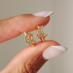 ARGOLLAS LUNA Y ESTRELLA REVERSIBLE - Amatista Joyas
