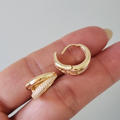 ARGOLLAS DOBLE MICROPAVE - Amatista Joyas