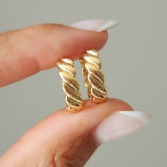 ARGOLLAS TRENZASAS MICROPAVE Y LISAS - Amatista Joyas