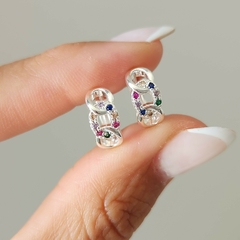 ARGOLLAS CADENA MULTICOLOR - comprar online