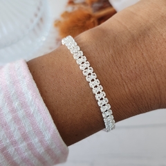 PULSERA DOBLE STRASS CRISTAL