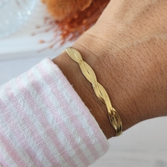 PULSERA TRENZADA DOBLE