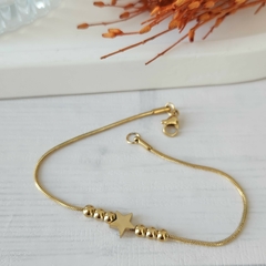 PULSERA ESTRELLA Y BOLITAS - comprar online