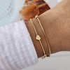 PULSERA DOBLE CORAZÒN Y BOLITAS