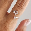 ANILLO ESTRELLA CALADA CUBIC