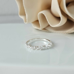 ANILLO CORAZON Y DESTELLO CUBIC en internet