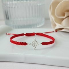 PULSERA DE HILO NUDO DE BRUJA ROJO - comprar online