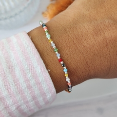PULSERA CRISRAL MULTICOLOR