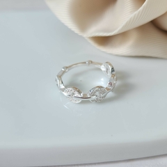 ANILLO CIRCULOS MICROPAVE - Amatista Joyas