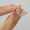 ABRIDORES CORAZON ROJO Y CRISTAL