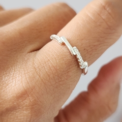 ANILLO MICROPAVE Y LISO - comprar online