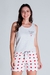 Pijama Feminino Curto Regata Amor