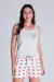Pijama Feminino Curto Regata Amor
