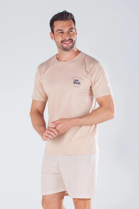 Pijama Masculino Curto Beach