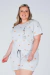 Pijama Plus Size Feminino Curto Cupido