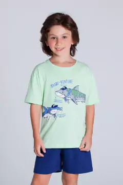 Pijama Juvenil Verão Menino Mar